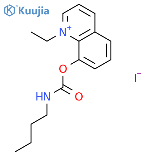 Quinolinium,8-[[(butylamino)carbonyl]oxy]-1-ethyl-, iodide (1:1) structure