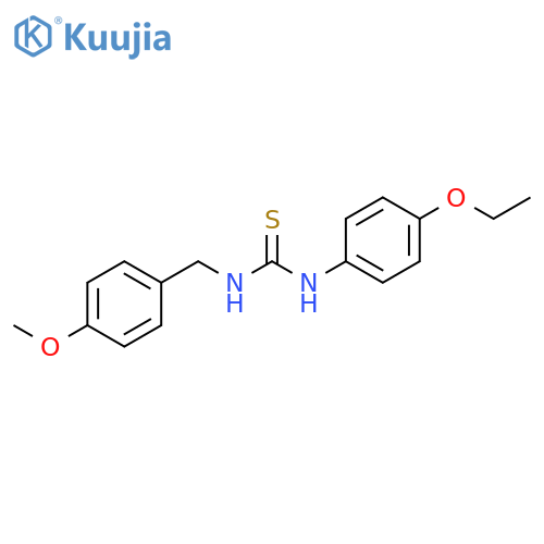 3-(4-ethoxyphenyl)-1-[(4-methoxyphenyl)methyl]thiourea structure