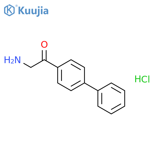 2-amino-1-{1,1'-biphenyl-4-yl}ethan-1-one hydrochloride structure