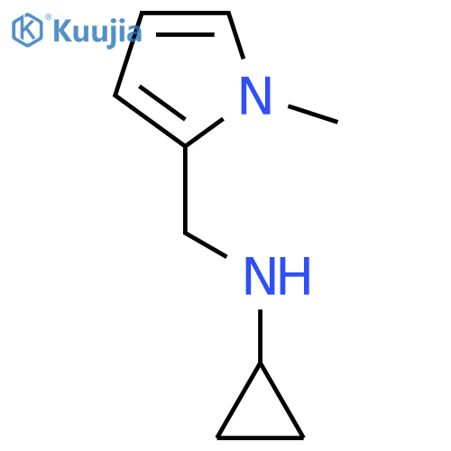 N-[(1-methyl-1H-pyrrol-2-yl)methyl]cyclopropanamine structure