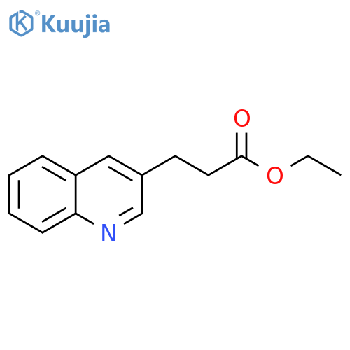 3-Quinolinepropanoic acid, ethyl ester structure