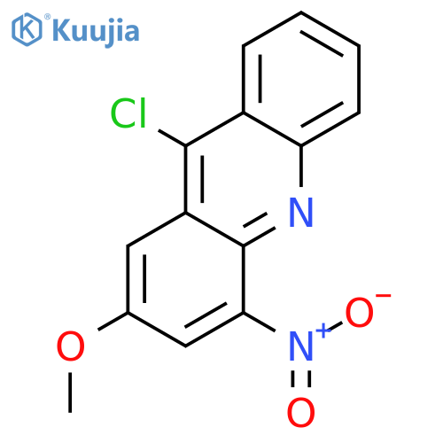 Acridine, 9-chloro-2-methoxy-4-nitro- structure