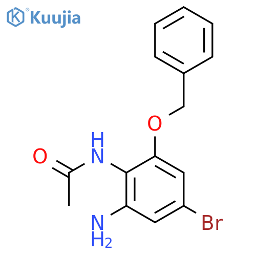 Acetamide, N-[2-amino-4-bromo-6-(phenylmethoxy)phenyl]- structure