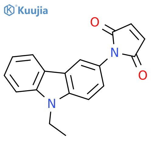 1H-Pyrrole-2,5-dione, 1-(9-ethyl-9H-carbazol-3-yl)- structure