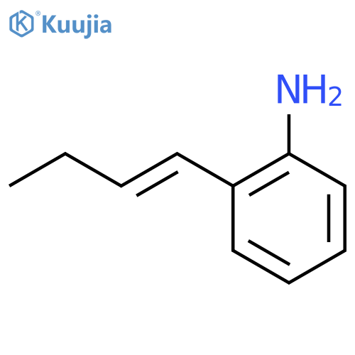 (E)-2-(but-1-en-1-yl)aniline structure