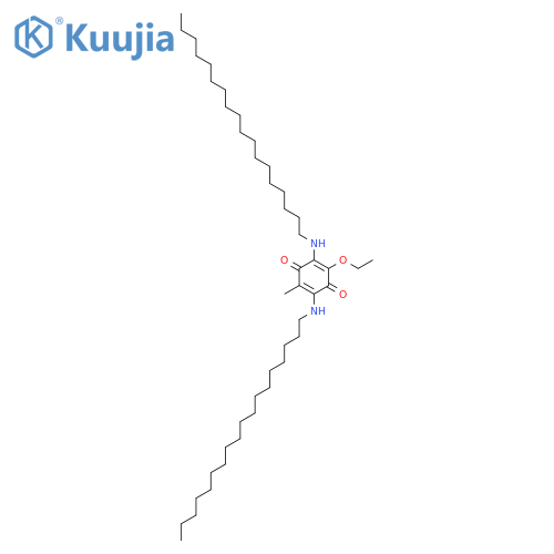 2-ethoxy-5-methyl-3,6-bis(octadecylamino)cyclohexa-2,5-diene-1,4-dione structure