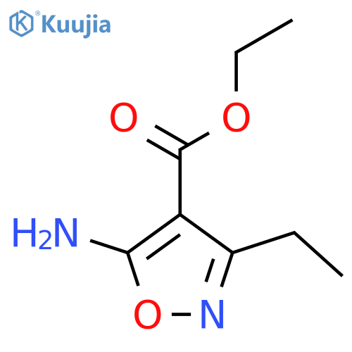 Ethyl 5-amino-3-ethylisoxazole-4-carboxylate structure