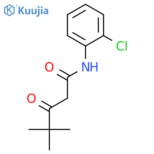 PENTANAMIDE, N-(2-CHLOROPHENYL)-4,4-DIMETHYL-3-OXO- structure
