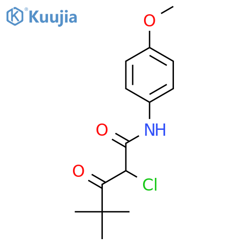 Pentanamide, 2-chloro-N-(4-methoxyphenyl)-4,4-dimethyl-3-oxo- structure