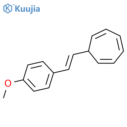 1,3,5-Cycloheptatriene, 7-[2-(4-methoxyphenyl)ethenyl]- structure