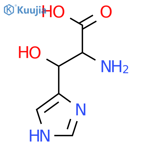 (2RS,3SR)-2-Amino-3-hydroxy-3-(4-imidazolyl)propanoic acid structure