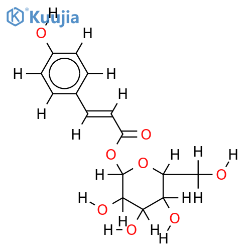 p-Coumaroyl-b-D-glucose structure
