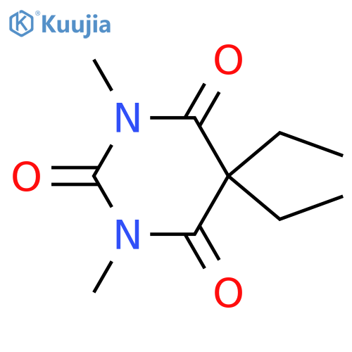 2,4,6(1H,3H,5H)-Pyrimidinetrione,5,5-diethyl-1,3-dimethyl- structure