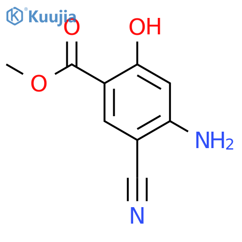 methyl 4-amino-5-cyano-2-hydroxybenzoate structure