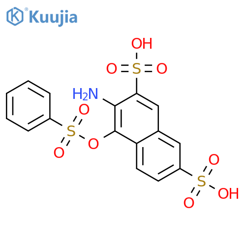 2,7-Naphthalenedisulfonicacid, 3-amino-4-[(phenylsulfonyl)oxy]- structure