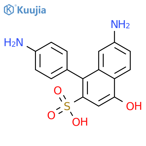 2-Naphthalenesulfonicacid, 7-amino(4-aminophenyl)-4-hydroxy- (9CI) structure