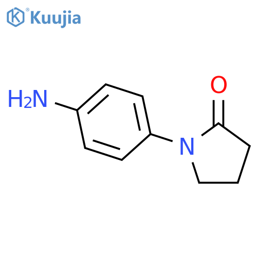 Pyrrolidinone,(4-aminophenyl)- (9CI) structure