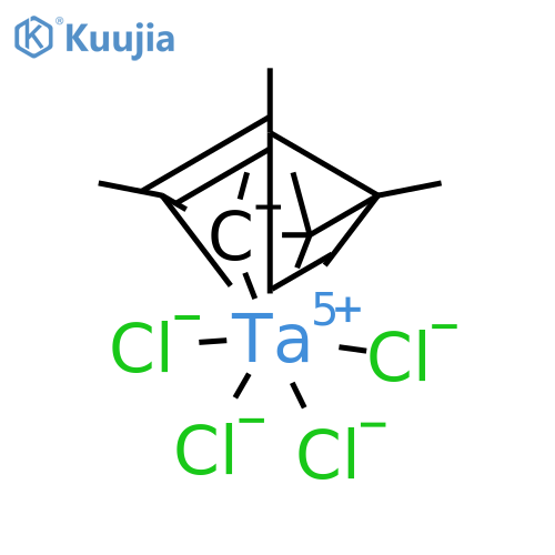 Pentamethylcyclopentadienyltantalum tetrachloride structure