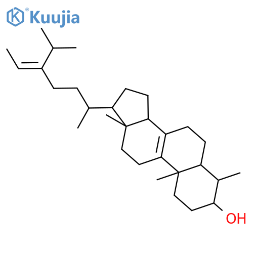 (3beta,4alpha,5alpha,24Z)-4-Methylstigmasta-8,24(28)-dien-3-ol structure