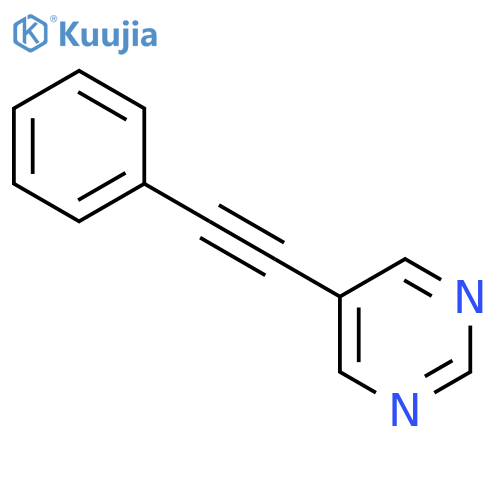 5-(2-phenylethynyl)pyrimidine structure