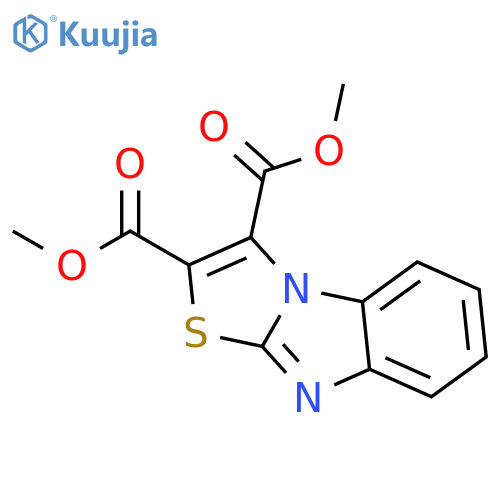 Thiazolo[3,2-a]benzimidazole-2,3-dicarboxylic acid, dimethyl ester structure