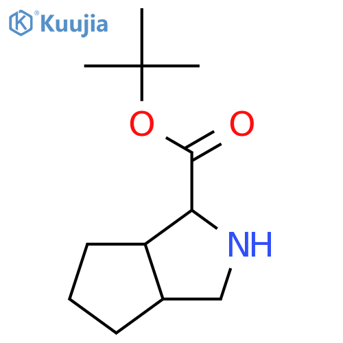 (1S,3aR,6aS)-Octahydrocyclopentacpyrrole-1-carboxylic acid tert-butyl ester structure