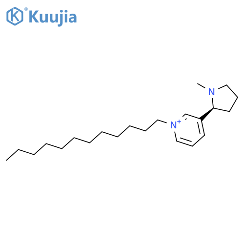 Pyridinium, 1-dodecyl-3-[(2S)-1-methyl-2-pyrrolidinyl]- structure