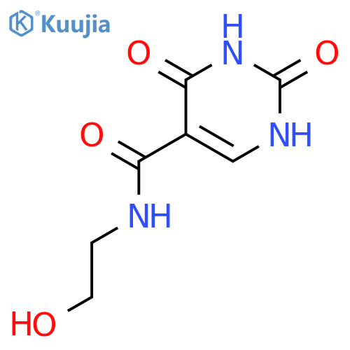N-(2-hydroxyethyl)-2,4-dioxo-1h-pyrimidine-5-carboxamide structure