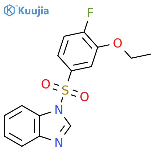 1-(3-ethoxy-4-fluorobenzenesulfonyl)-1H-1,3-benzodiazole structure