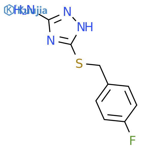 1H-1,2,4-Triazol-3-amine, 5-[[(4-fluorophenyl)methyl]thio]- structure