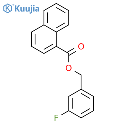 3-fluorobenzyl 1-naphthoate structure
