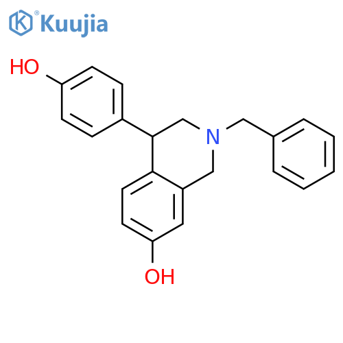 7-Isoquinolinol, 1,2,3,4-tetrahydro-4-(4-hydroxyphenyl)-2-(phenylmethyl)- structure