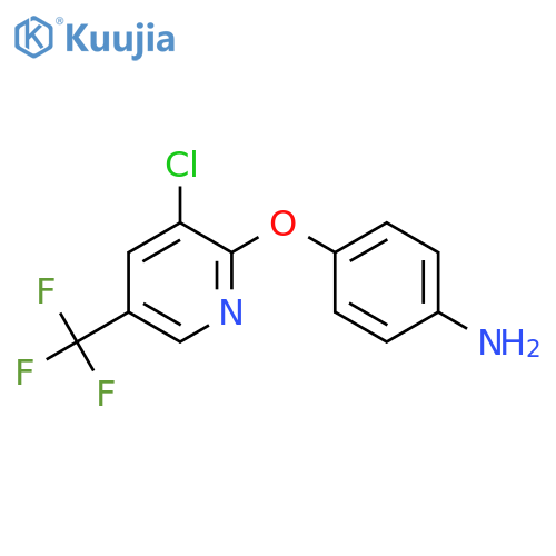 4-{3-Chloro-5-(trifluoromethyl)-2-pyridinyloxy}aniline structure