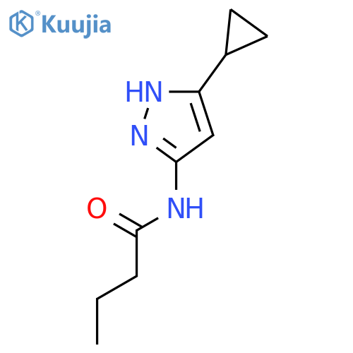 Butanamide, N-(5-cyclopropyl-1H-pyrazol-3-yl)- structure