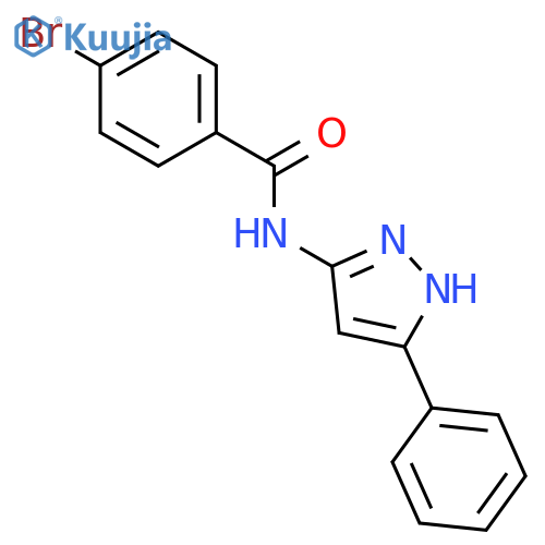 Benzamide, 4-bromo-N-(5-phenyl-1H-pyrazol-3-yl)- structure