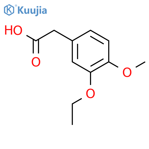 (3-Ethoxy-4-methoxyphenyl)acetic acid structure
