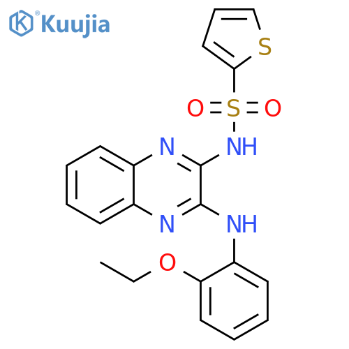 N-{3-(2-ethoxyphenyl)aminoquinoxalin-2-yl}thiophene-2-sulfonamide structure