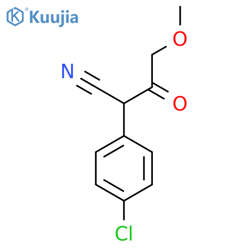 2-(4-Chlorophenyl)-4-methoxy-3-oxobutanenitrile structure