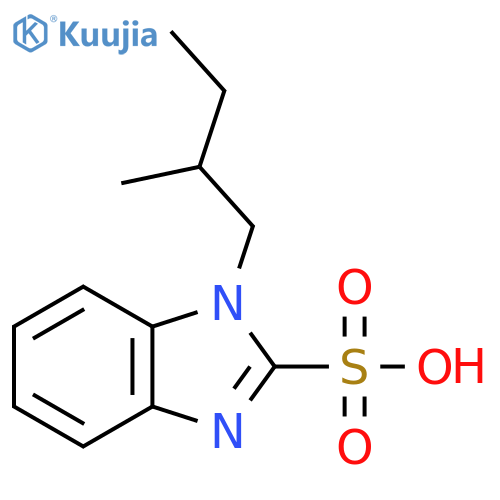 1-(2-methylbutyl)-1H-1,3-benzodiazole-2-sulfonic acid structure