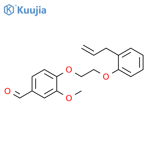 Benzaldehyde, 3-methoxy-4-[2-[2-(2-propenyl)phenoxy]ethoxy]- structure