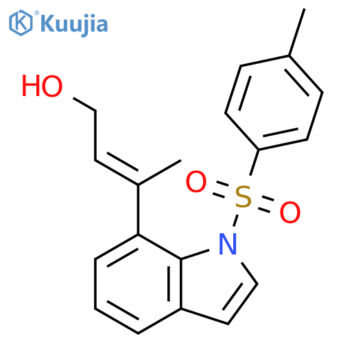 1H-Indole,7-[(1E)-3-hydroxy-1-methyl-1-propenyl]-1-[(4-methylphenyl)sulfonyl]- structure