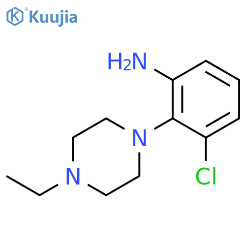 3-Chloro-2-(4-ethylpiperazin-1-yl)aniline structure