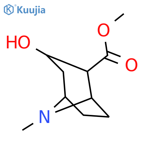 8-Azabicyclo[3.2.1]octane-2-carboxylicacid, 3-hydroxy-8-methyl-, methyl ester, (1R,2R,3S,5S)- structure