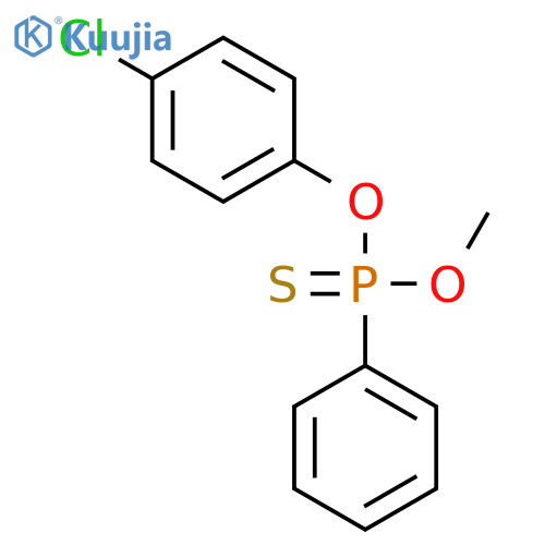 O-(4-chlorophenyl) O-methyl phenylphosphonothioate structure