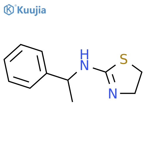 2-Thiazolamine, 4,5-dihydro-N-(1-phenylethyl)-, (-)- structure