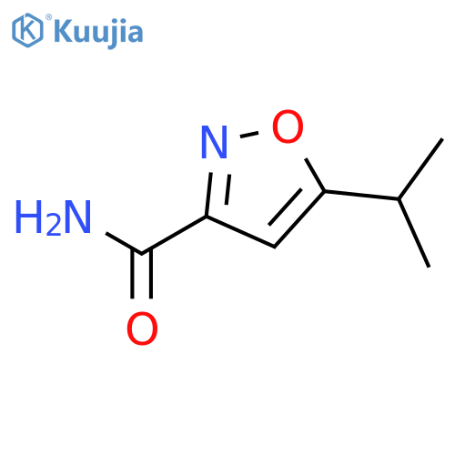 5-Isopropylisoxazole-3-carboxylicacidamide structure