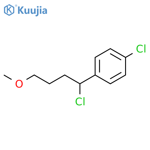 Benzene, 1-chloro-4-(1-chloro-4-methoxybutyl)- structure