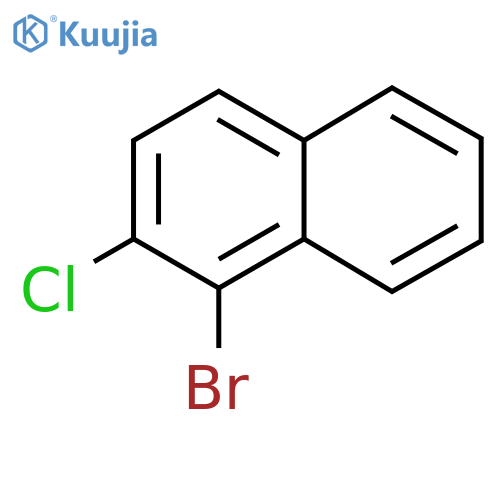 1-Bromo-2-chloronaphthalene structure