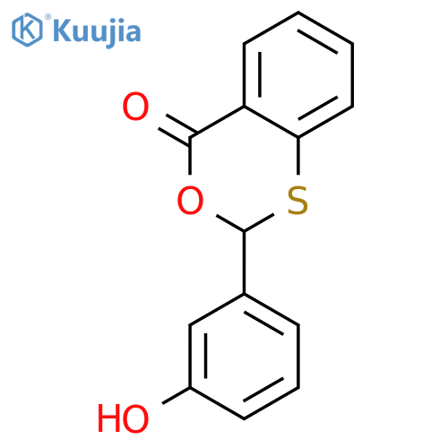 9-(3-Hydroxyphenyl)-8-oxa-10-thiabicyclo[4.4.0]deca-1,3,5-trien-7-one structure