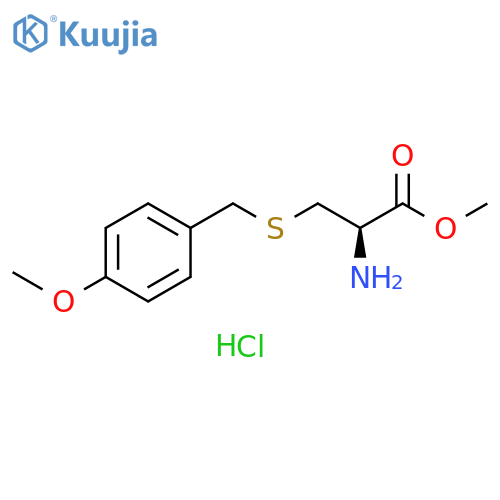 L-Cysteine, S-[(4-methoxyphenyl)methyl]-, methyl ester, hydrochloride structure